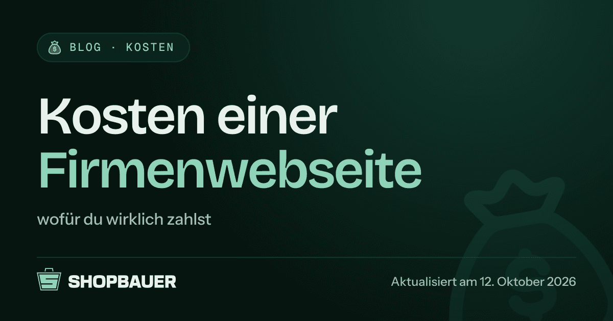 Titelbild zum Artikel Kosten einer Firmenwebseite: wofür du wirklich zahlst
