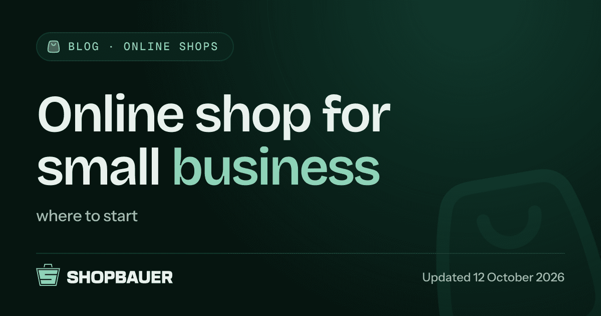 Cover image for the article Online shop for small business: where to start